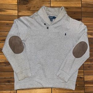 Polo Ralph Lauren Shawl Sweater W/ Elbow Patches